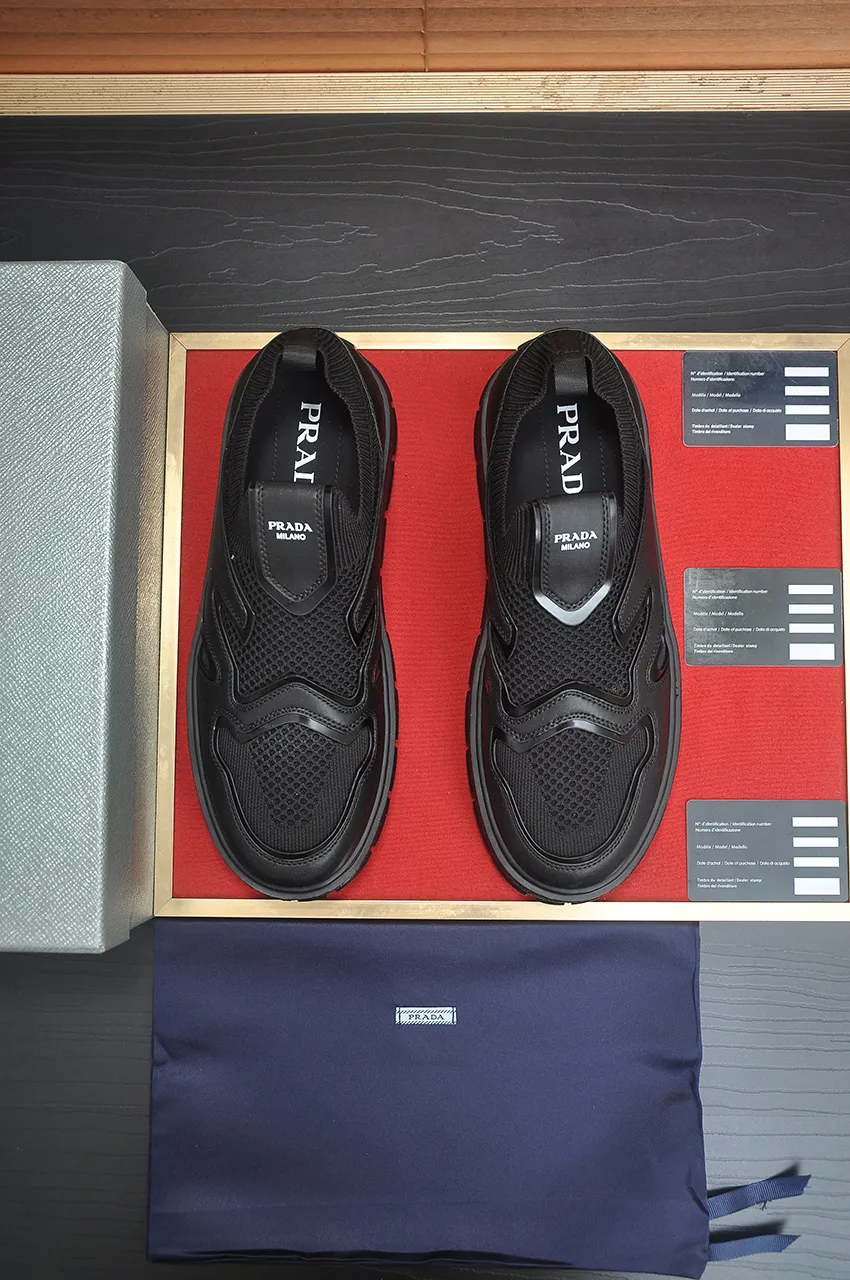 Men's shoes 💰620💶【PRADA】Top original, new season, high quality original goods, top imported calfskin with original imported glue, imported cowhide inside with original cowhide feet, original outsole! Quality guaranteed! Code 38-45 (45 customized)